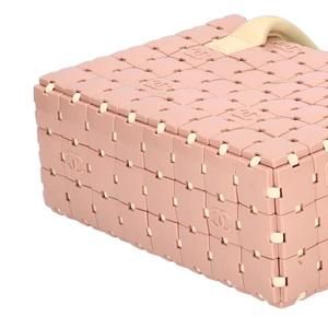 Chanel Pink Beige Bag Handbag x Puzzle